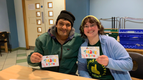 Lived experience volunteers write to Archer Project supporters for Thank-a-thon