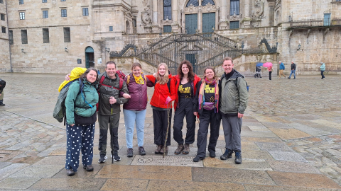 Archer Project Trustees walking in Camino De Santiago Fundraiser